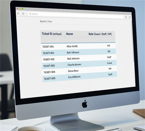 pendaftaran vent excel