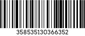 Kod bar IMEI Example