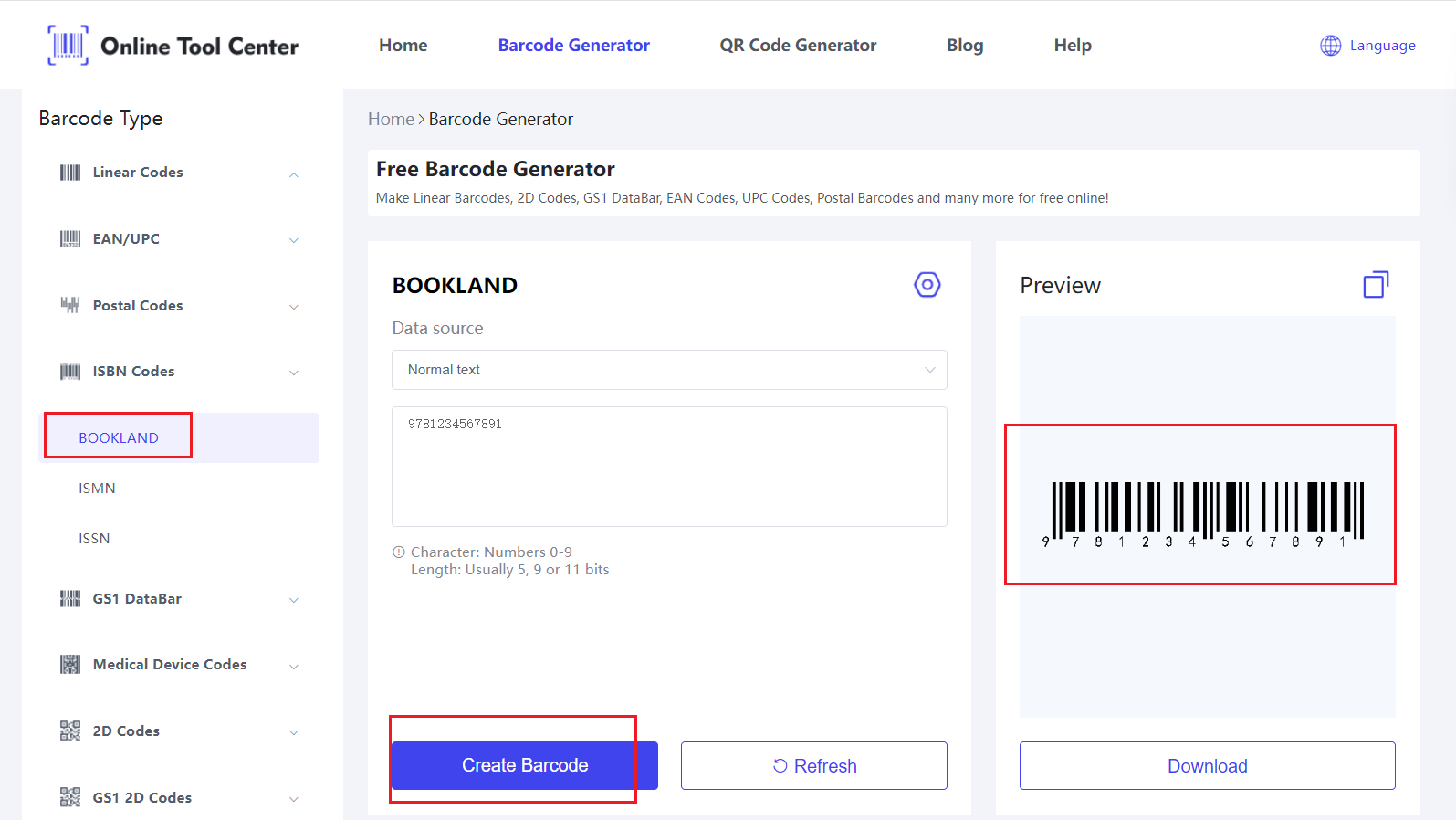 generator kod bar EAN Bookland secara online bebas.png