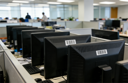 kod bar pada tag aset