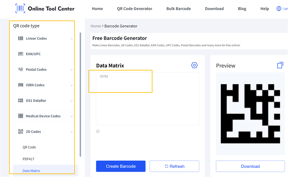 Penjana kod DataMatrix