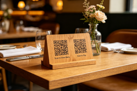 kod qr ganda di restoran