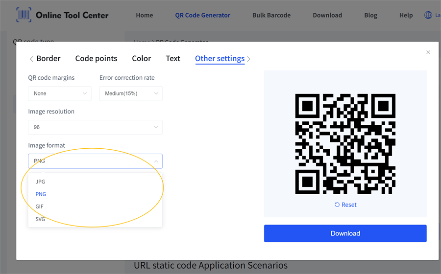 Format imej kod qr