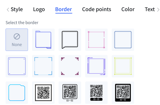qr code borders sempadan kod qr