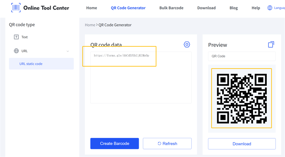 membuat kod qr untuk borang pendaftaran